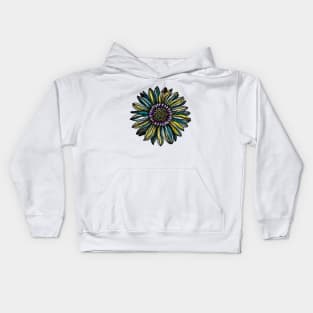 Colored Flower Drawing Kids Hoodie